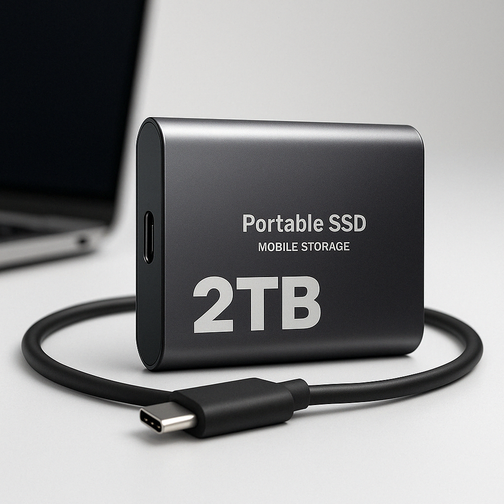 Externe SSD 2 TB USB-C Hochgeschwindigkeitsspeicher 0