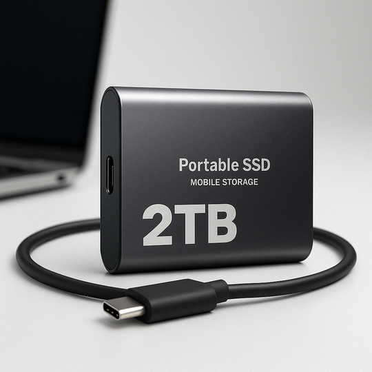 Externe SSD 2 TB USB-C Hochgeschwindigkeitsspeicher 0