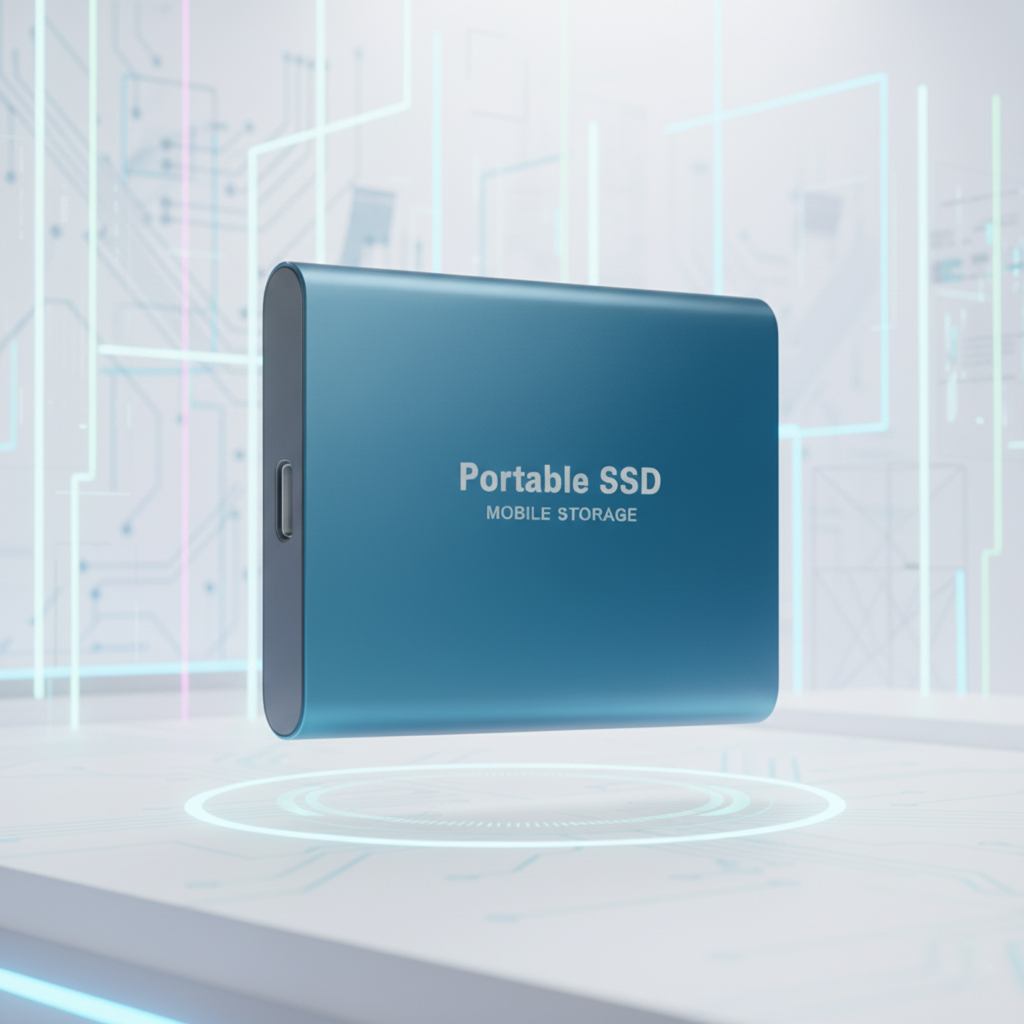 Externe SSD Festplatte Tragbar mit USB 3.1 - Hohe Speicherkapazität für Unterwegs 0