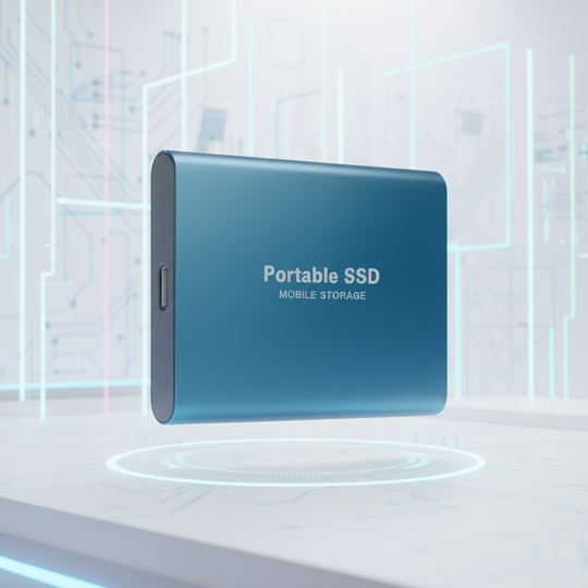 Externe SSD Festplatte Tragbar mit USB 3.1 - Hohe Speicherkapazität für Unterwegs 0