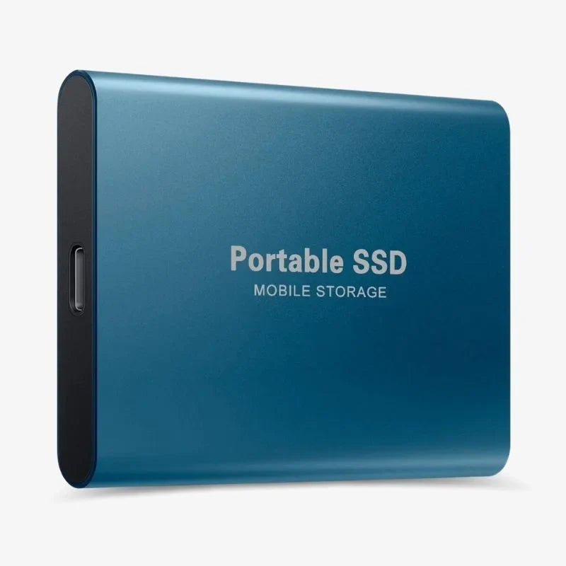 Externe tragbare SSD-Festplatte aus Aluminium mit hoher Geschwindigkeit 0