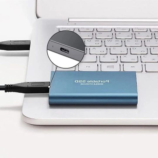 Externe tragbare SSD-Festplatte aus Aluminium mit hoher Geschwindigkeit 6