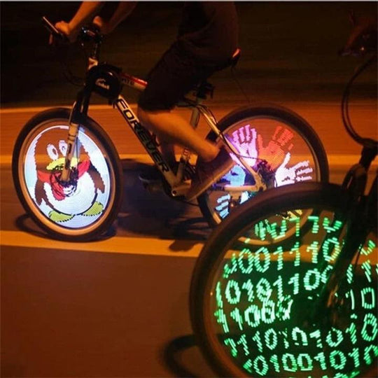 Fahrrad LED Speichenlichter mit RGB-Mustern 1