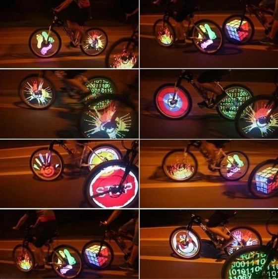 Fahrrad LED Speichenlichter mit RGB-Mustern 3