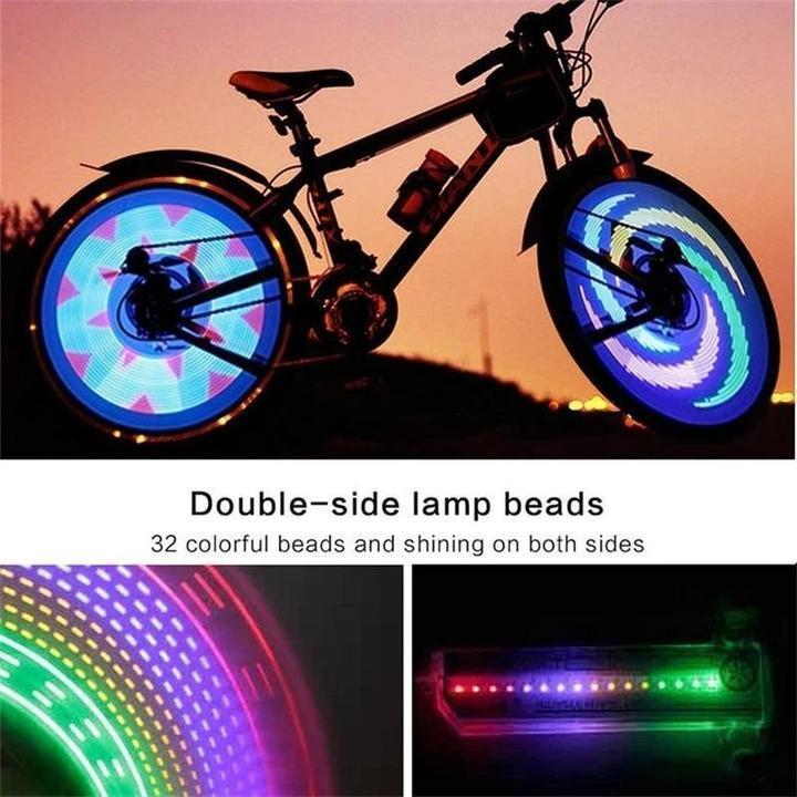Fahrrad LED Speichenlichter mit RGB-Mustern 4