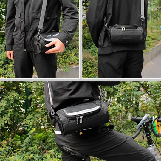 Fahrradtasche mit Touchscreen-Fenster für Männer und Frauen, Wasserdicht, Geräumig, Modern 7