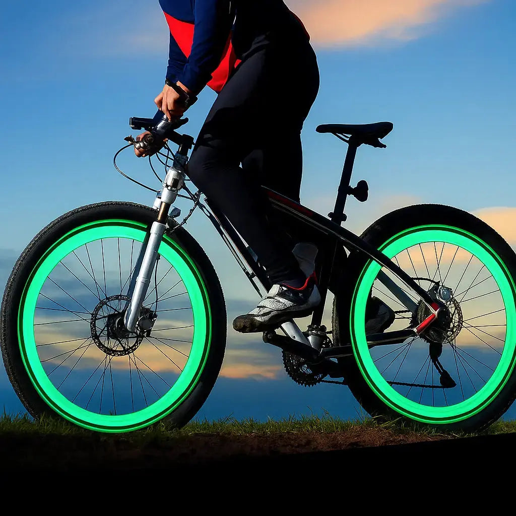 Fahrradventilbeleuchtung LED für Nachtfahrten 0