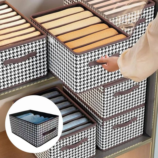 Faltbarer Jeans-Organizer für den Kleiderschrank 0