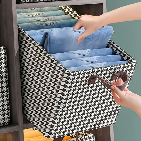 Faltbarer Jeans-Organizer für den Kleiderschrank 8