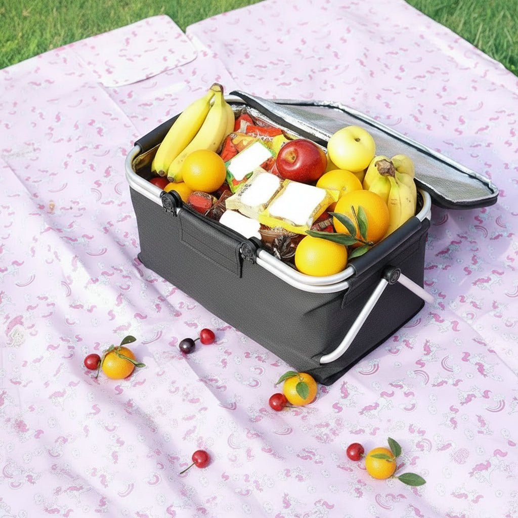 Faltbarer Picknickkorb mit 18-Liter Stauraum 4