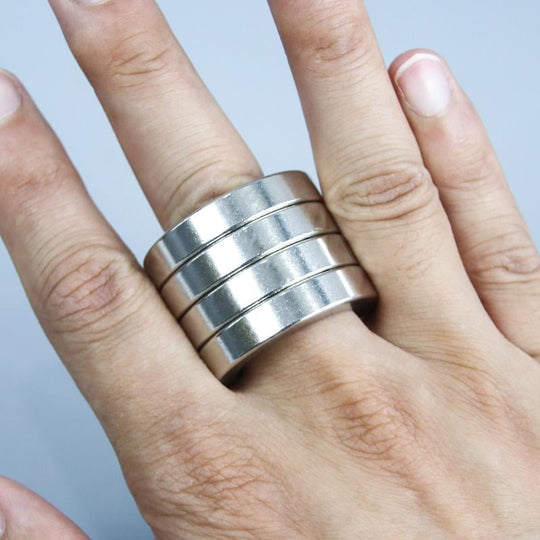Faltbarer Vier-Finger-Ring für Stressabbau 5