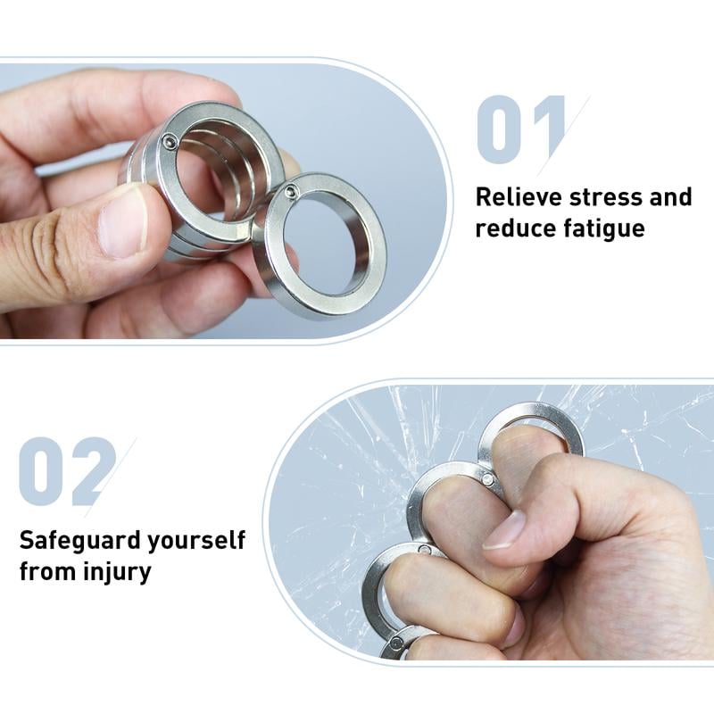 Faltbarer Vier-Finger-Ring für Stressabbau 6