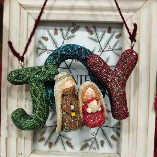 Familienkrippe Handgefertigt für Weihnachten – Traditionelle Krippenfiguren zur Festlichen Dekoration 5