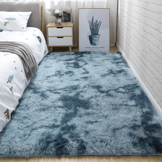 Flauschiger Teppich für Schlafzimmer und Wohnzimmer 10