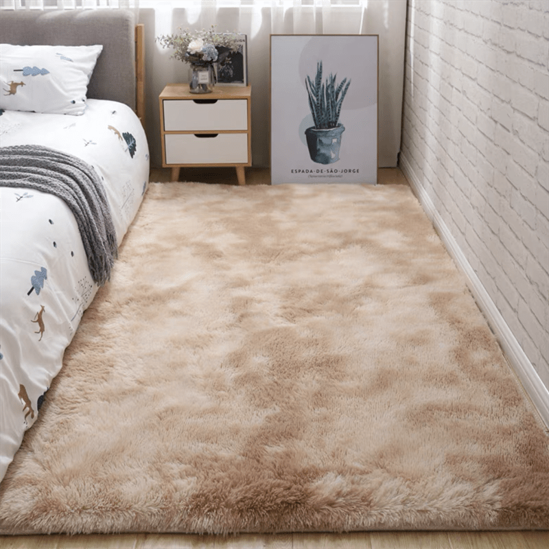 Flauschiger Teppich für Schlafzimmer und Wohnzimmer 11