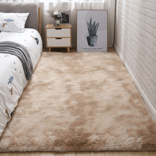 Flauschiger Teppich für Schlafzimmer und Wohnzimmer 11