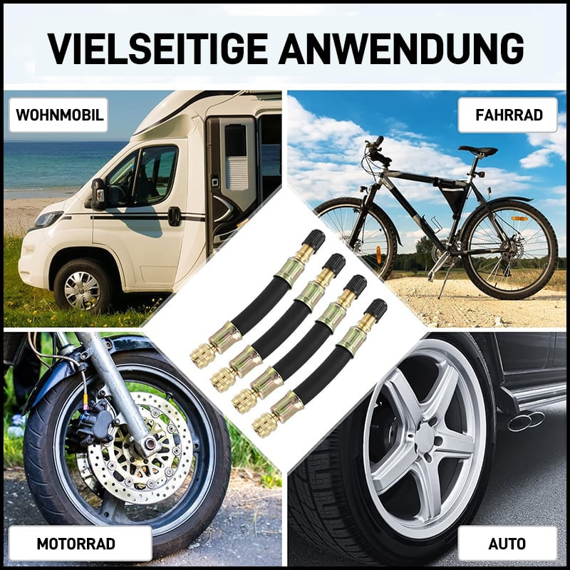 Flexible Reifenventilverlängerungen für mühelosen Zugang 4