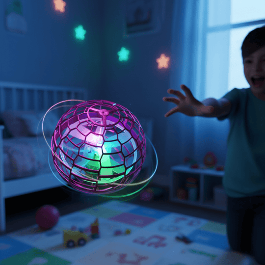 Fliegendes Gyroskop Mit LED-Lichteffekten 360° Design Für Innen Und Außen 0