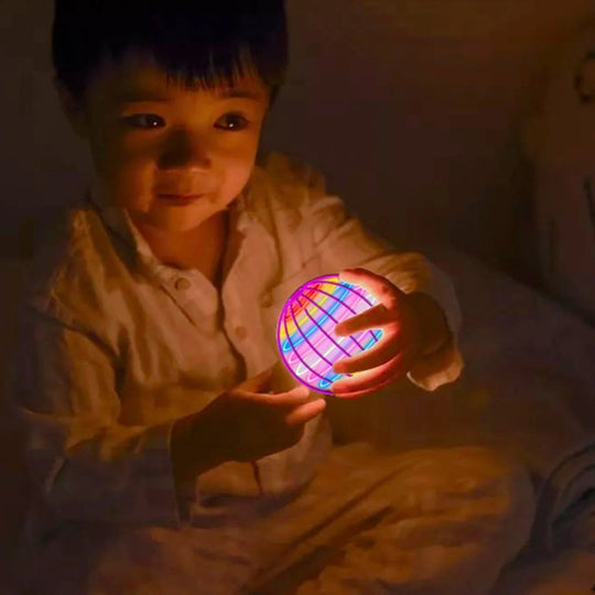 Fliegendes Gyroskop Mit LED-Lichteffekten 360° Design Für Innen Und Außen 3