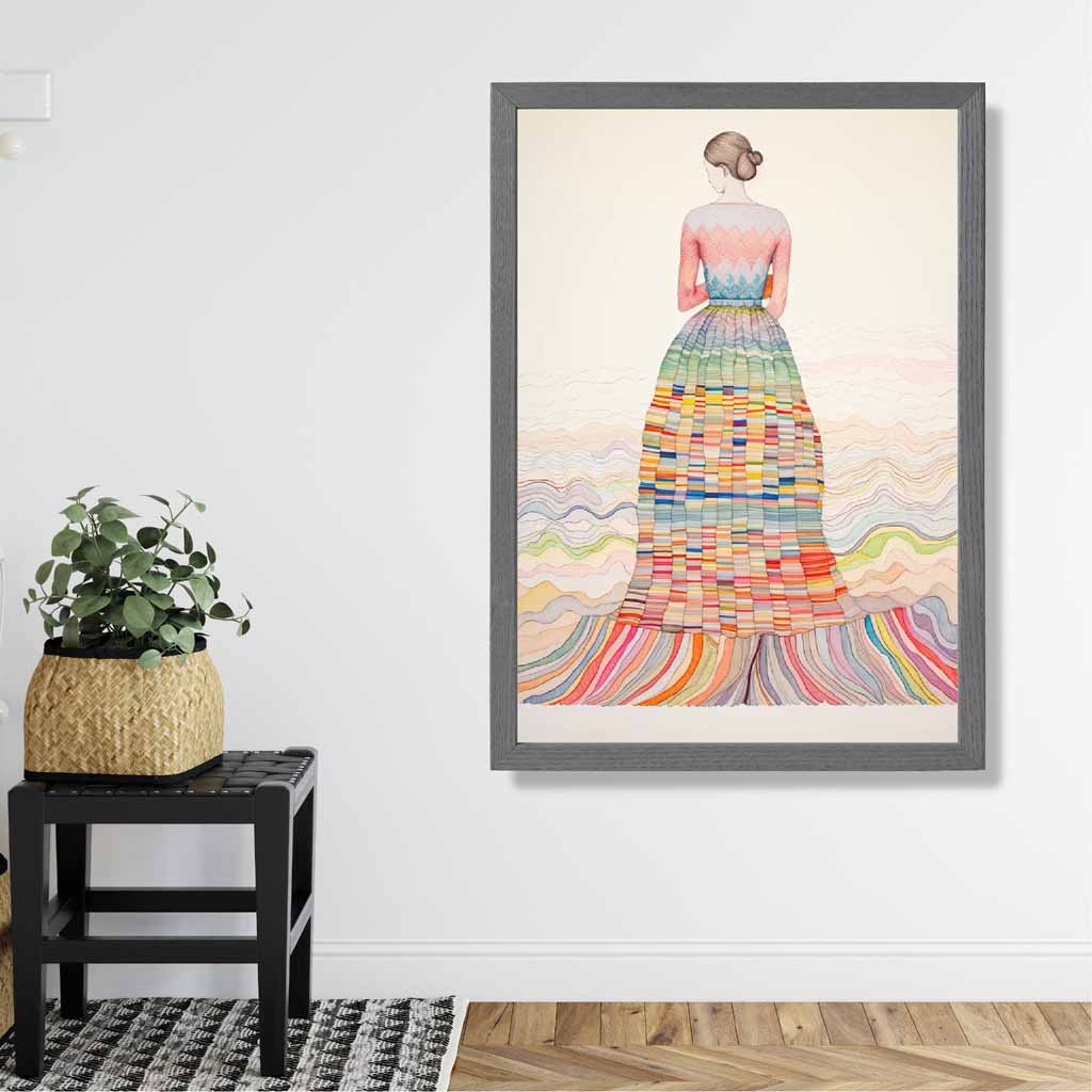 Frauen Poster Abstrakt Bunt 2