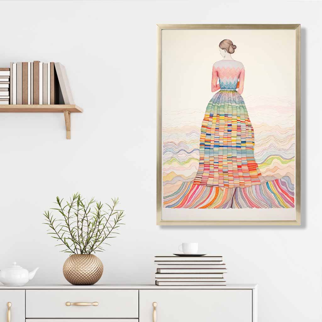 Frauen Poster Abstrakt Bunt 3