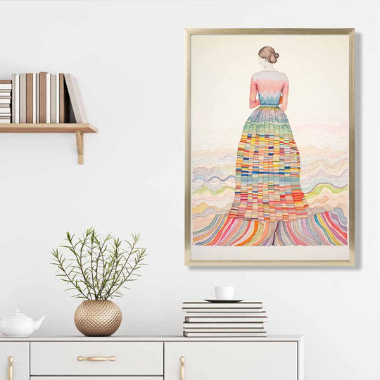 Frauen Poster Abstrakt Bunt 3