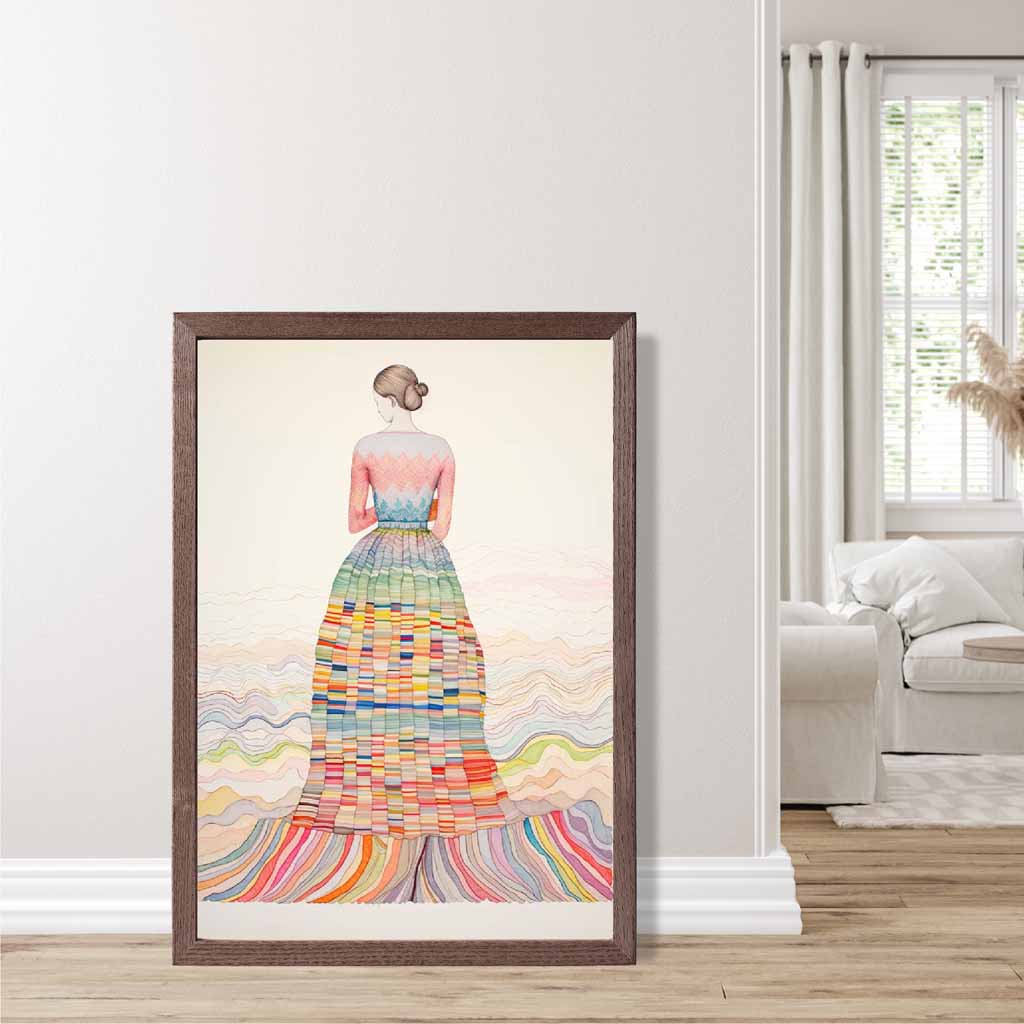 Frauen Poster Abstrakt Bunt 7