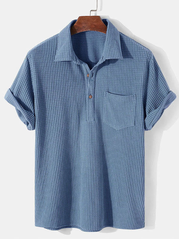 Variant image for Herren Sommer Hemd Leichtes Cordstoff Modernes Design-15