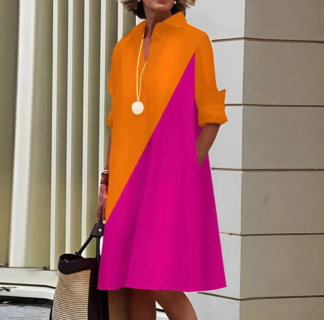 Damen Midi-Kleid Elegantes Design Luftiges Material für Sommerkleider-1