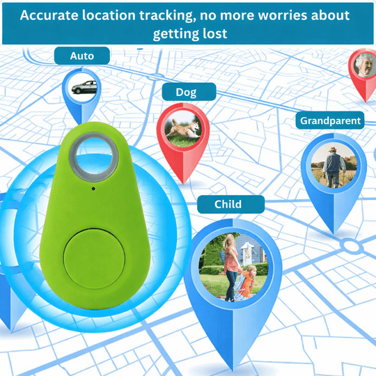 GPS Tracker für Hunde und Wertsachen, Echtzeit-Standortverfolgung, Kompakt, Bluetooth, Ideal für Fahrrad und Alltag 8