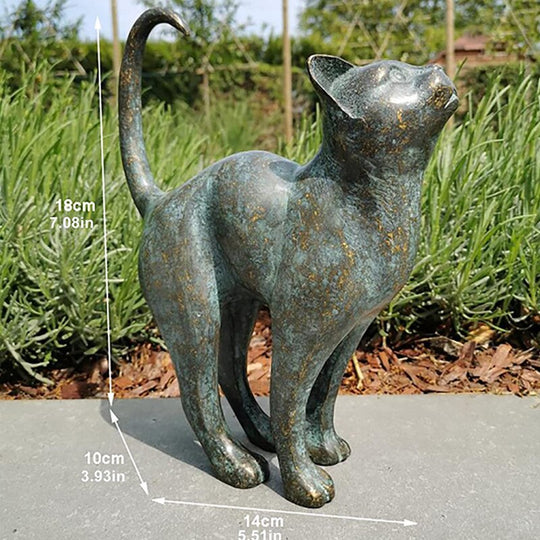 Garten Katze Statue Verspielt für Außenbereich Dekoration 3