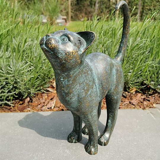 Gartenkatzen-Statuen für den Außenbereich 4