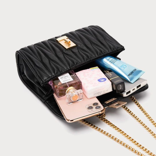 Geometrische Ledertasche Für Frauen