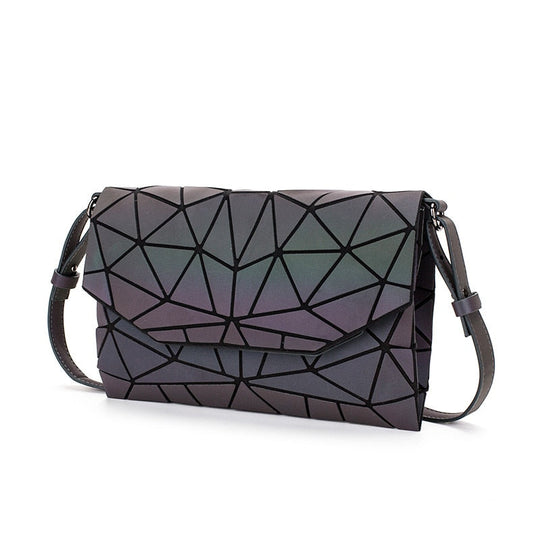 Geometrische Leuchtende Crossbody-Tasche