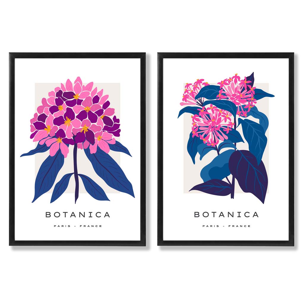 Gerahmtes Set mit 2 Kunstdrucken für den Sommer 0
