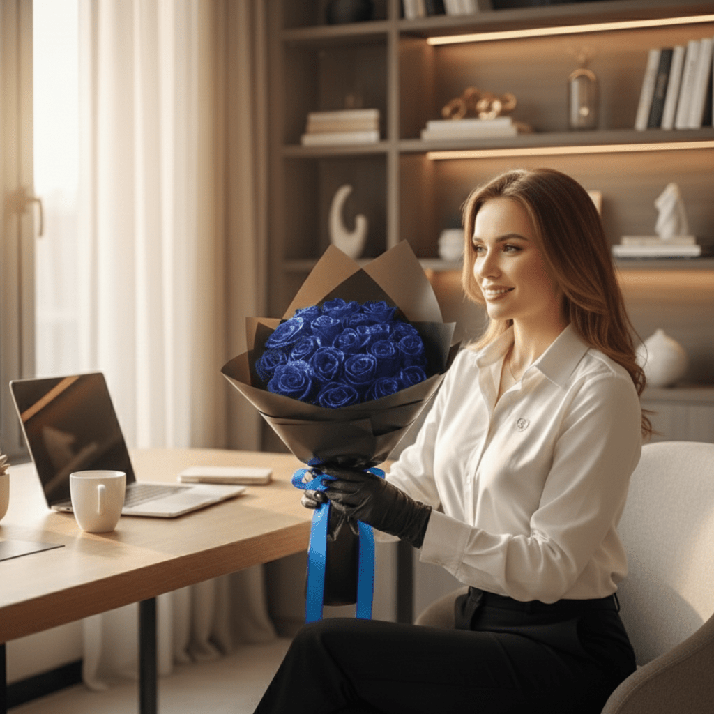 Glitzerrose für romantische Geschenke 1
