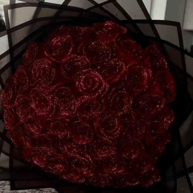 Glitzerrose für romantische Geschenke 2
