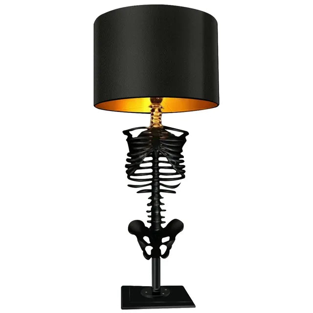 Gothic Tischlampe mit Skelett Design 0