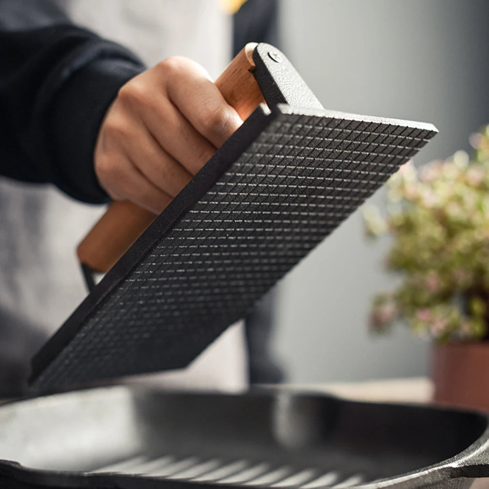 Grillpresse für Fleisch mit ergonomischem Griff 0