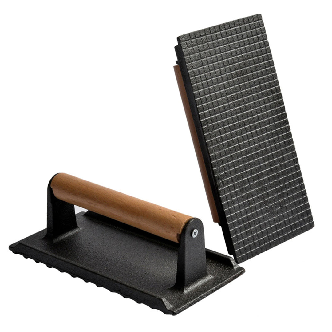 Grillpresse für Fleisch mit ergonomischem Griff 7