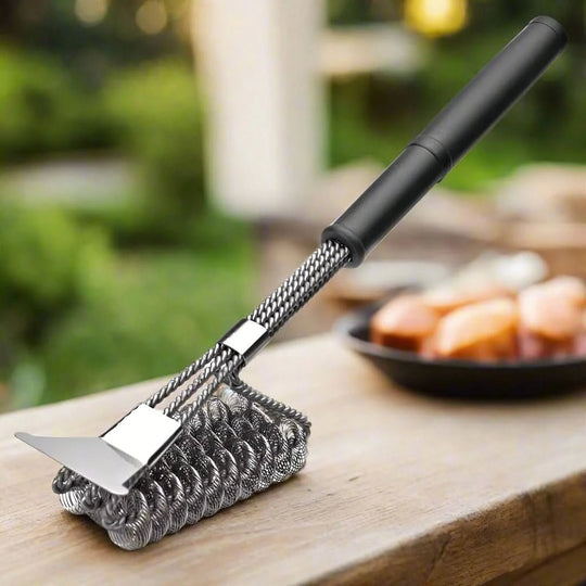 Grillreiniger Edelstahl mit Ergonomischem Griff 1