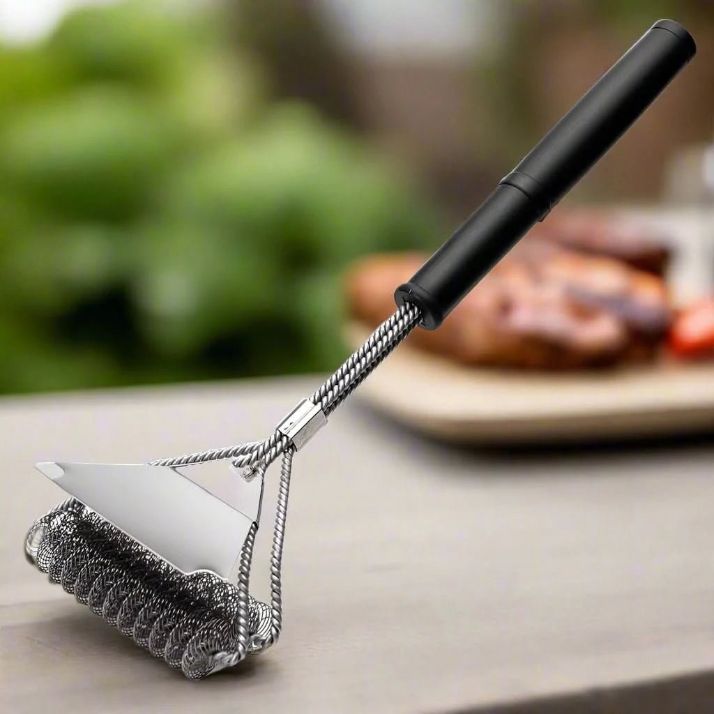 Grillreiniger Edelstahl mit Ergonomischem Griff 2