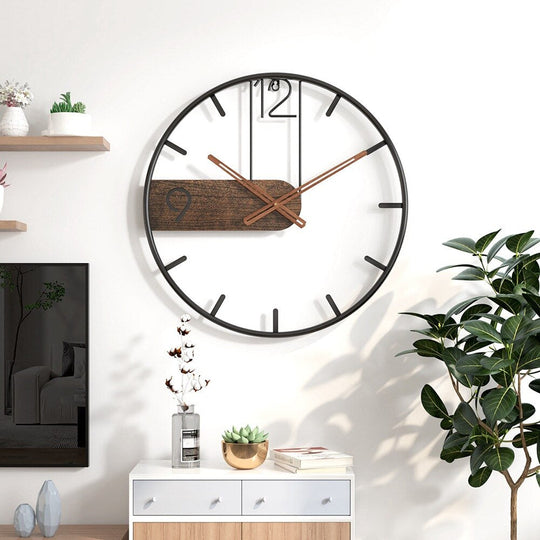 Große Wanduhr Modern für Wohnzimmer – Stilvolle Wanddekoration mit 40 cm Durchmesser 2