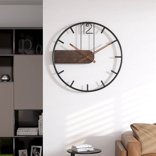 Große Wanduhr Modern für Wohnzimmer – Stilvolle Wanddekoration mit 40 cm Durchmesser 3