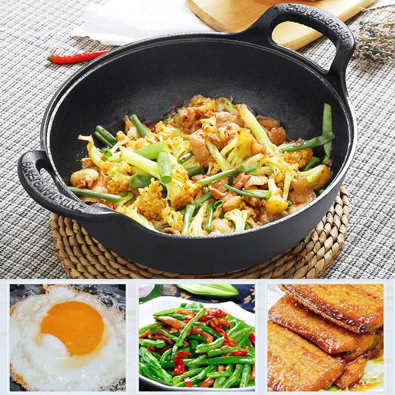 Gusseisenpfanne für intensives Kochen 0