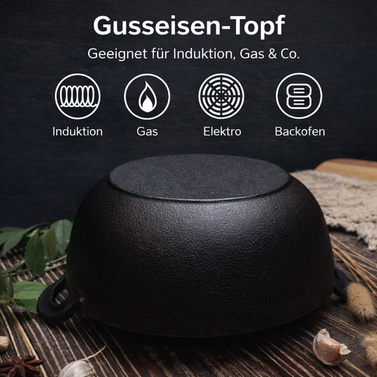 Gusseisenpfanne für intensives Kochen 3