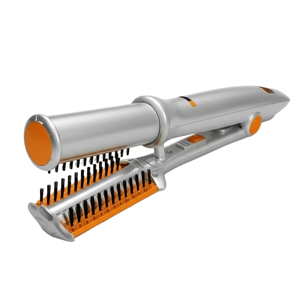 Haarbürste 2-in-1 Rotierend für Styling und Glätten 0