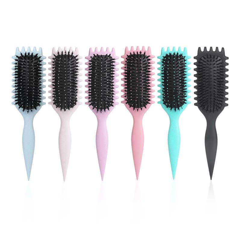 Haarbürste für krausfreie Locken und Definition 4