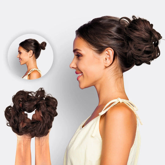 Haarverlängerung Scrunchie BunPop für Voluminöse Dutts 0