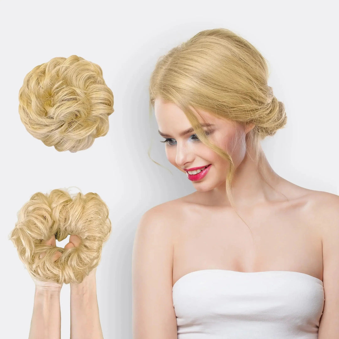 Haarverlängerung Scrunchie BunPop für Voluminöse Dutts 12